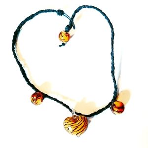 Animal Print Heart Necklace